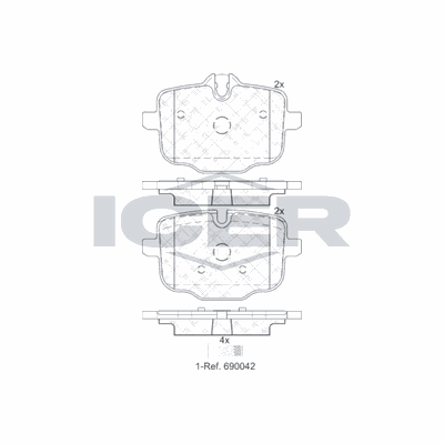 Fren Disk Balata Arka BMW 5 Serisi Touring (G31)(2017->)  WONGA 271100