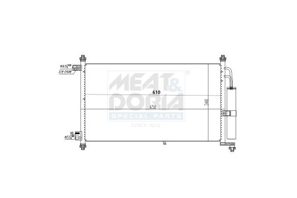 Klima Radyatörü  Nissan Tiida (C11X/SC11X)(02.2007->)  BOSCH 1 986 AD2 420