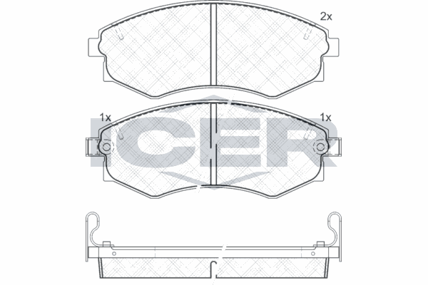 Fren Disk Balata Ön Hyundai Sonata (EF)(1999->)  AYD 60247A
