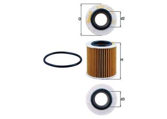 Yağ Filtresi  MAHLE OX 834D  BB3Q6744BA 1720612 U20214302 U2Y014302