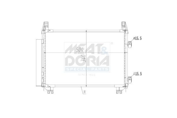 Klima Radyatörü  Daihatsu Charade (XP9F)(2011->2013)  VEKA 43-4308