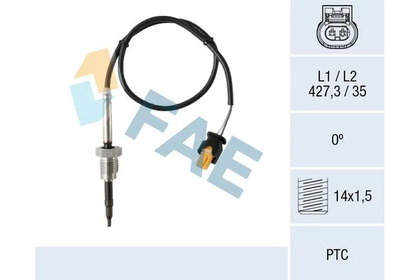 Egzoz Sıcaklık Sensörü  Mercedes CLK Coupe (BM 209)(03.2002->)  BOEM A0009054405