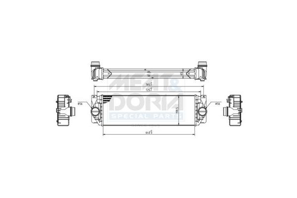 Turbo Radyatörü  Mercedes Sprinter III Kamyonet / Çift Kabin RWD/AWD (907)(02.2018->)  MERCEDES ORJINAL A9065010201