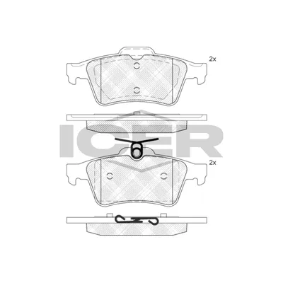 Fren Disk Balata Arka Citroen C5 Tourer (04.2008->)  AYD 60833A