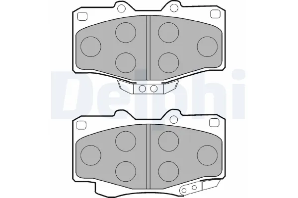 Fren Disk Balata Ön Toyota Land Cruiser (J9)(1996->)  DELPHI LP854