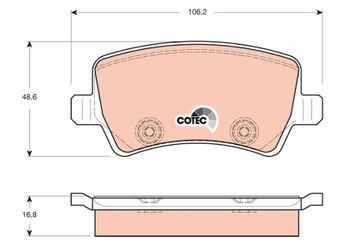 Fren Disk Balata Arka TRW GDB1685  6G912M008GC 6G912M008GD ME6G9J2M008GA 1426143 1426144 1439866 1459450 1503969 1566233 1752093 6G912M008FA 6G91-2M008-FA 6G912M008FB 6G91-2M008-FB 6G912M008FC 6G91-2M008-FC 6G912M008FD 6G91-2M008-FD ME6G9J2M008FA ME6G-9J2M008-FA BJ322M008AB LR027129 LR043285 LR043714 LR134695 30671574 30671575 306715750 30742491 30742516 30794554 30794555 31317482