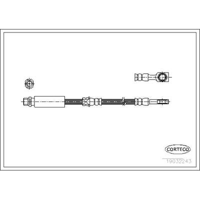 Fren Hortumu Ön Sağ veya Sol Opel Astra G Cabrio (2001->)  WONGA 0855