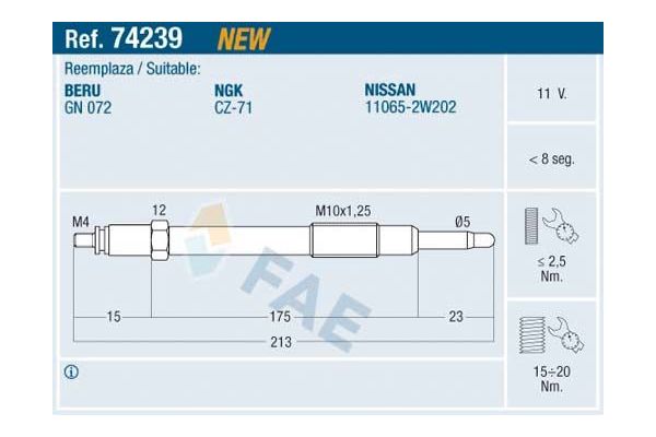Isıtma Bujisi  KRAFTVOLL 05030141