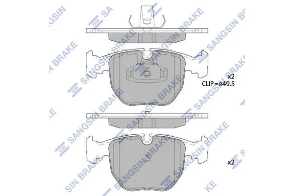 Fren Disk Balata Ön SANGSIN SP2166