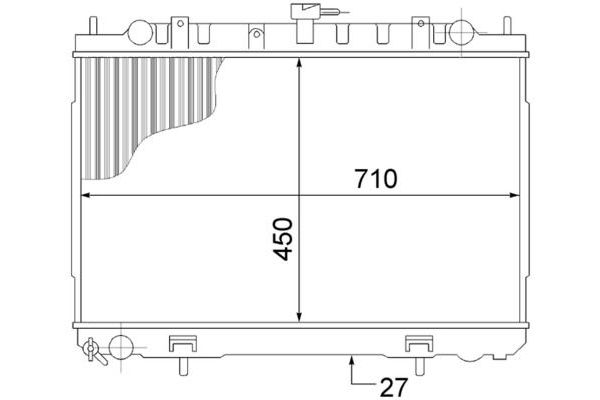 Su Radyatörü  Nissan X-Trail (T30)(06.2001->)  MAHLE CR 1491 000S