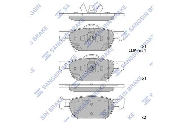 Fren Disk Balata Ön SANGSIN SP1605