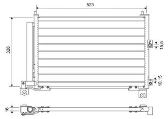 Klima Radyatörü  VALEO 814403  3M3519710CB UM6561480A 1356049 3M3519710CA UH7161480D UH7161480F UH71-61-480D UH7161480E UH71-61-480E UH71-61-480F UM65-61-480A