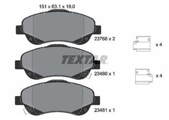 Fren Disk Balata Ön TEXTAR 2376802  446505170 446505150 0446505150 446505270 0446505270 446505190 0446505190 0446505170 446505130 0446505130 446505140 0446505140 4465YZZEB 04465YZZEB 446505280 0446505280 446505220 0446505220 446505221 0446505221 446505210 0446505210 446505131 0446505131