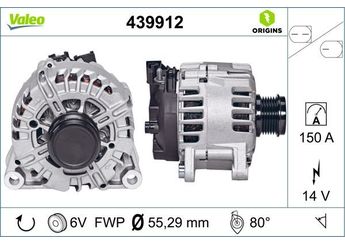 Alternatör  VALEO 439912  AG9T10300BA 1711969 AG9T-10300-BA AG9T10300BB
