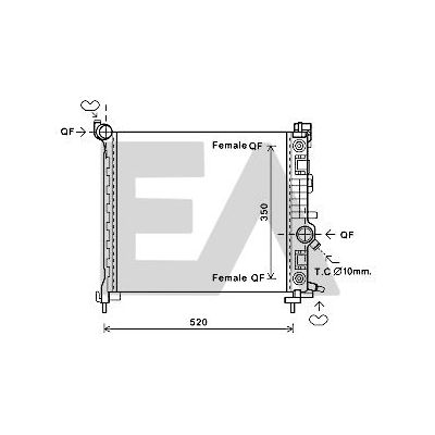 Su Radyatörü  Opel Meriva B (03.2010->)  OPEL ORJINAL 13361816