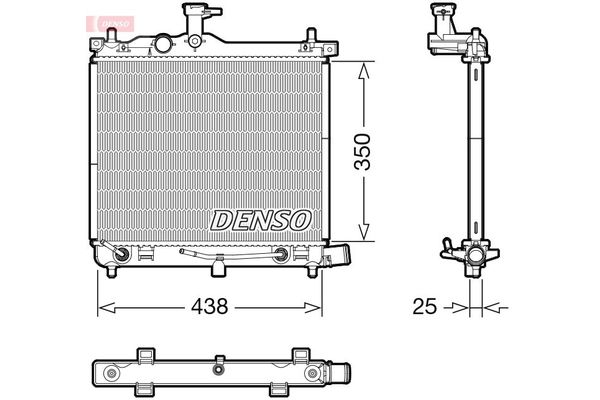 Su Radyatörü  DENSO DRM41023