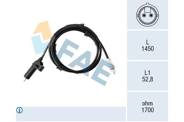Abs Sensörü Arka Sol Fiat Ducato Kamyonet (03.2002->)  PSA ORJINAL 4545.A1