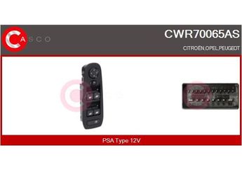 Cam Açma Düğmesi Ön Sol MCAR AN-640A  96788281ZD 96788264ZD