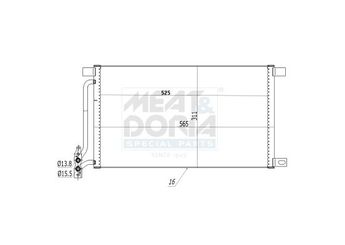 Klima Radyatörü  ASPART 6CAC1055  64538377648 8377648