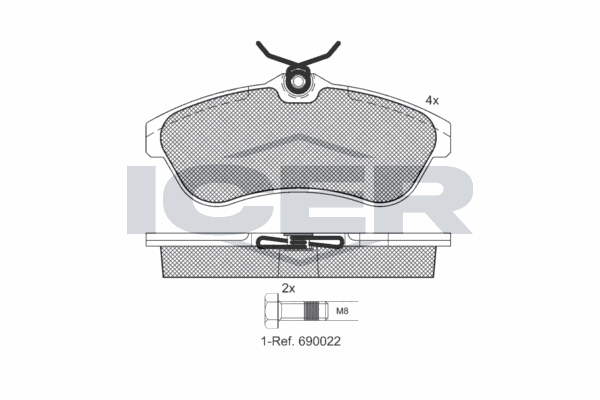 Fren Disk Balata Ön Citroen C3 Pluriel (05.2003->)  TWINS 16499