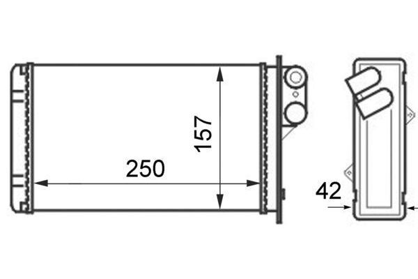Kalorifer Radyatörü  MAHLE AH 42 000S