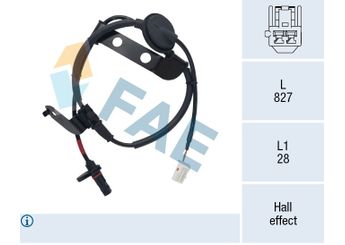 Abs Sensörü Arka Sol ZEGEN ZAS1381  59810 2H300 2L300 59830 59903 59910 59930 41200562 1524828 41200561 42098055 8168907 8168908 98419513 98419516