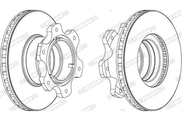Fren Disk Ayna Arka Sağ ve Sol FERODO FCR208A