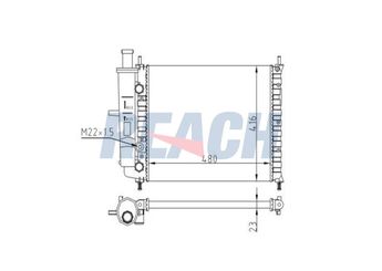 Su Radyatörü  MADE IN TAIWAN 55700447  46736955 7776507 7776508