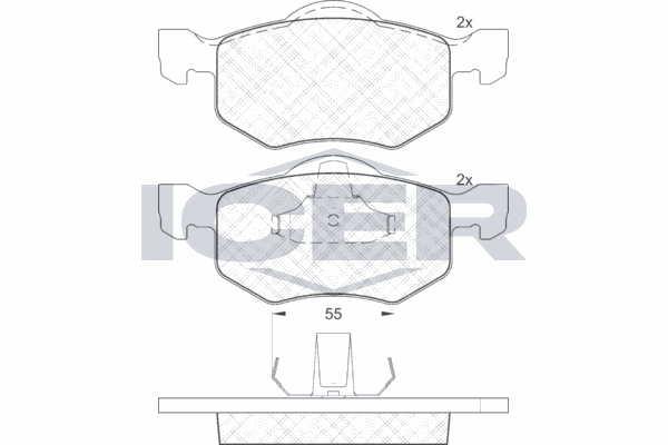 Fren Disk Balata Arka Ford Maverick (TM1)(01.2001->)  FORD ORJINAL 4L842L361AB