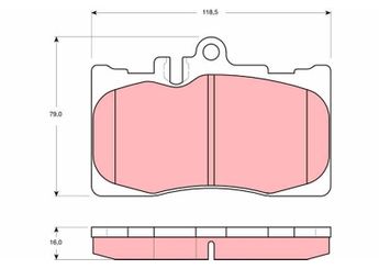 Fren Disk Balata Ön VALEO 671664  446550170 446550171 04465-50171 446550190 04465-50190 446550230 04465-50230 44650W030 044650W030 44650W060 044650W060 0446550170 446550180 0446550180 0446550190 446550210 0446550210 446550250 0446550250