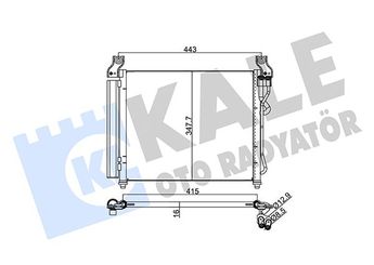 Klima Radyatörü  KALE 380100  9760607500 9760607550