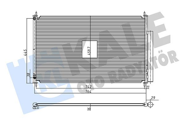 Klima Radyatörü  Honda Pilot (2008->)  KALE 361315