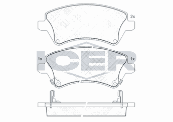 Fren Disk Balata Ön OTOZONE FDO9010-R1  446502061 446502130 4465YZZDC 8660000741 86 60 000 741 8660004518 86 60 004 518 04465-02061 446502120 04465-02120 04465-02130 446502150 04465-02150 04465-YZZDC