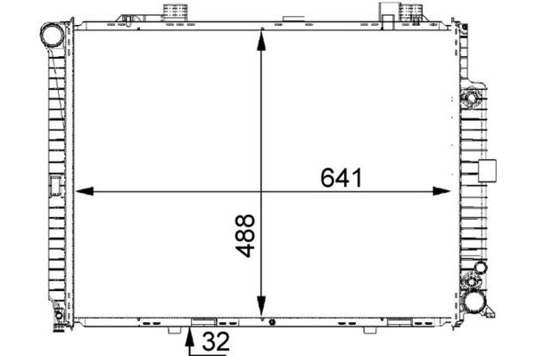 Su Radyatörü  Mercedes E -Serisi S.Wagon (BM 210)(09.1997->)  MAHLE CR 245 000S