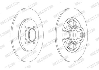 Fren Disk Ayna Arka Sağ ve Sol FERODO DDF1984-1  7701207611