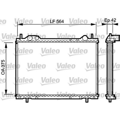 Su Radyatörü  Fiat Marea (185) Weekend (12.2001->)  VALEO 734220