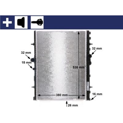 Su Radyatörü  Citroen Xsara Coupe (07.1997->)  MAHLE CR 31 000S