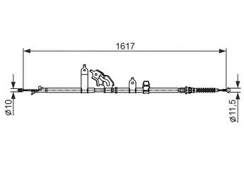 El Fren Teli Arka Sol BOSCH 1 987 482 441  1987482441 4643052161 46430 52161