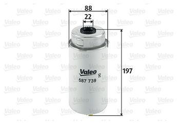Yakıt Filtresi  VALEO 587739  587739 1370779 1685861 6C119176AA 6C11-9176-AA 6C119176AB 6C11-9176-AB
