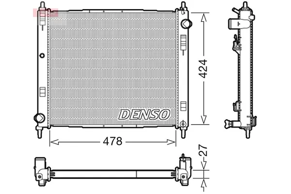Su Radyatörü  Nissan Juke (F15E)(06.2010->)  DENSO DRM46044