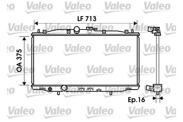 Su Radyatörü  Honda Accord (CL/CN)(01.2003->)  VALEO 734703