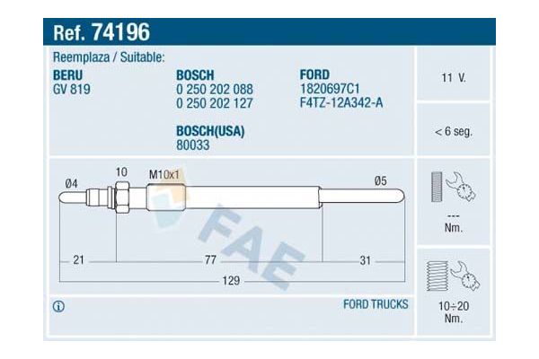 Isıtma Bujisi  SVAC SV119
