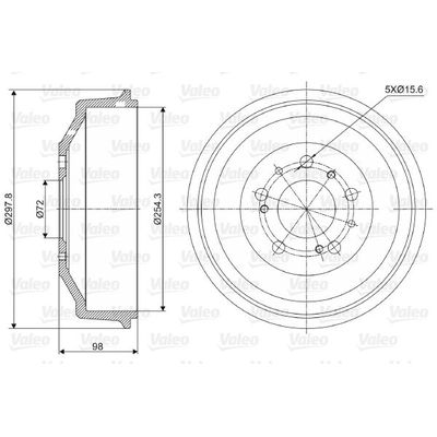 Kampana Arka Sağ veya Sol Fiat Talento (269)  VALEO 237014