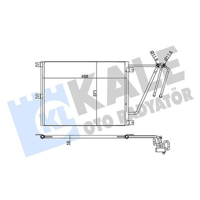 Klima Radyatörü  Opel Vectra B S.Wagon (1996->)  KALE 342565