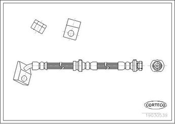 Fren Hortumu Ön Sağ veya Sol CORTECO 19030539  19030539 4621001E11 46210D4001 46210D4011 46210Q9000