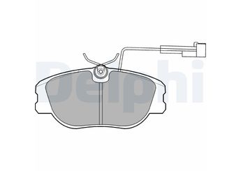 Fren Disk Balata Ön DELPHI LP875  60777621 71748389 9946750 9950550 71748387 77362344 9941872 9944678 9946227 9946678 9940619 9946861