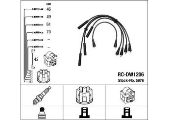 Buji Kablosu  NGK 44118  7613158