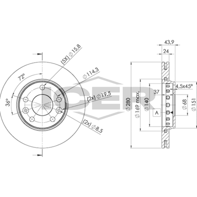 Fren Disk Ayna Ön Sağ ve Sol KALE BALATA TFD00049