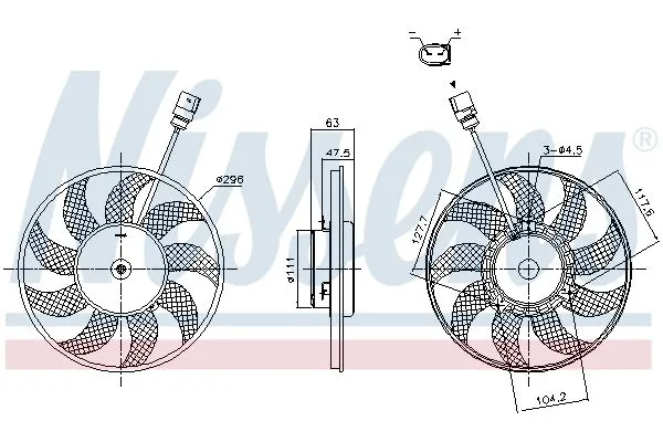 Radyatör Fan ve Motoru  Cupra Leon (KL1/KU1)(09.2020->)  NISSENS 85866