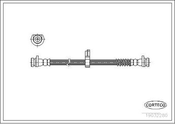 Fren Hortumu Arka Sağ veya Sol CORTECO 19032280  19032280 SHB100961